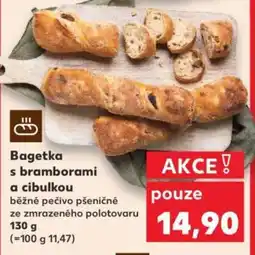 Kaufland Bagetka s bramborami a cibulkou nabídka