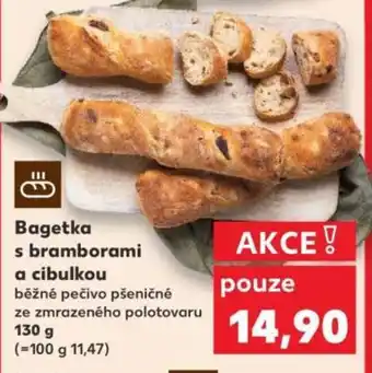 Kaufland Bagetka s bramborami a cibulkou nabídka