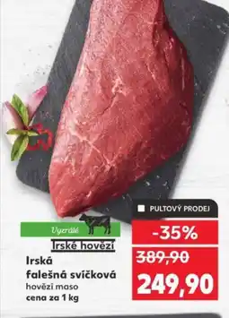 Kaufland Irská falešná svíčková nabídka