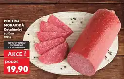 Kaufland Poctivá Moravská Katalánský salám nabídka