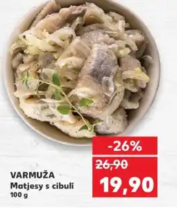 Kaufland VARMUŽA Matjesy s cibulí nabídka