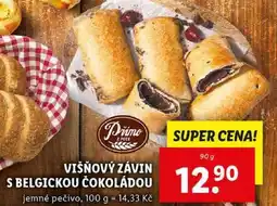Lidl VIŠŇOVÝ ZÁVIN S BELGICKOU ČOKOLÁDOU, 90 g nabídka