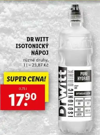 Lidl DR WITT ISOTONICKÝ NÁPOJ, 0,75 l nabídka