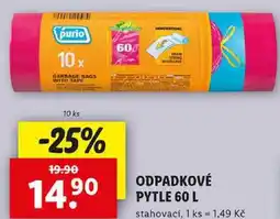 Lidl ODPADKOVÉ PYTLE 60 L, 10 ks nabídka