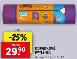 Lidl ODPADKOVÉ PYTLE 45 L, 20 ks nabídka