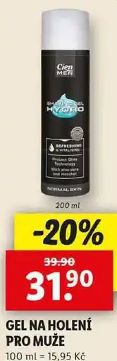 Lidl GEL NA HOLENÍ PRO MUŽE, 200 ml nabídka