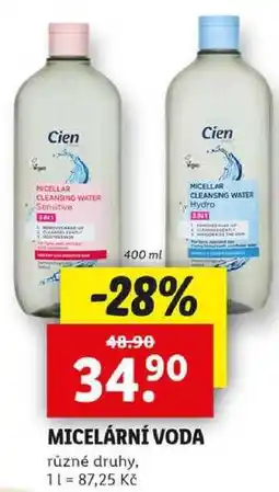 Lidl MICELÁRNÍ VODA, 400 ml nabídka