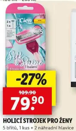 Lidl HOLICÍ STROJEK PRO ŽENY 5 břitů, 1 kus + 2 náhradní hlavice nabídka