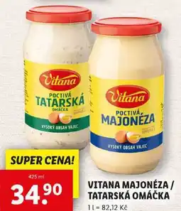 Lidl VITANA MAJONÉZA/TATARSKÁ OMÁČKA, 425 ml nabídka
