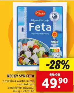 Lidl ŘECKÝ SÝR FETA, 200 g nabídka
