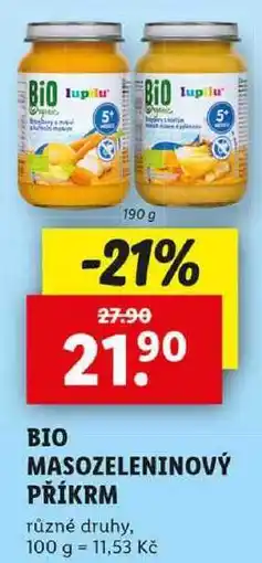 Lidl BIO MASOZELENINOVÝ PŘÍKRM, 190 g nabídka