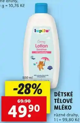 Lidl DĚTSKÉ TĚLOVÉ MLÉKO, 500 ml nabídka