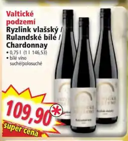 Norma Valtické podzemí Ryzlink vlašský / Rulandské bílé / Chardonnay nabídka