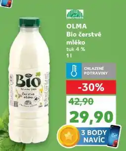 Kaufland OLMA Bio čerstvé mléko nabídka