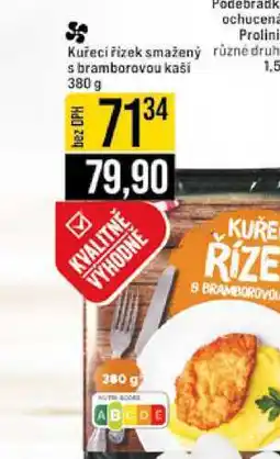 Jip Kuřecí řízek smažený různé druh s bramborovou kaši 380 g nabídka