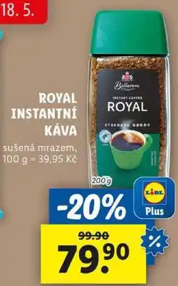 Lidl ROYAL INSTANTNÍ KÁVA, 200 g nabídka