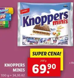 Lidl KNOPPERS MINIS, 200 g nabídka