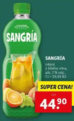 Lidl SANGRÍA, 1,5 l nabídka