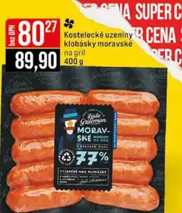 Jip Kostelecké uzeniny klobásky moravské na gril 400g nabídka