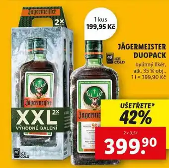 Lidl JÄGERMEISTER DUOPACK, 2x 0,5 l nabídka