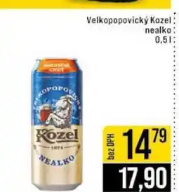 Jip Velkopopovický Kozel nealko 0,5l nabídka