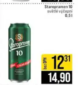 Jip Staropramen 10 světlé výčepní 0,5l nabídka