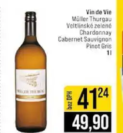 Jip Vin de Vie Müller Thurgau Veltlínské zelené Chardonnay Cabernet Sauvignon Pinot Gris 1l nabídka