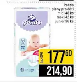 Jip Panda pleny pro děti midi 48 ks maxi 42 ks junior 36 ks nabídka