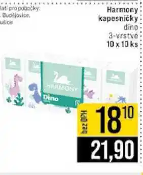 Jip Harmony kapesničky ulice dino 3-vrstvé 10 x 10 ks nabídka