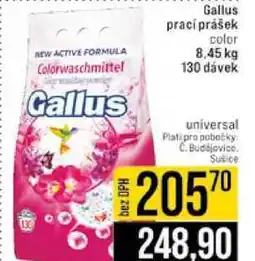Jip Gallus prací prášek color 8,45 kg 130 dávek nabídka