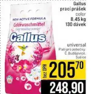 Jip Gallus prací prášek color 8,45 kg 130 dávek nabídka