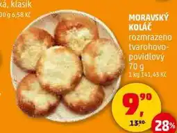 Penny Market MORAVSKÝ KOLÁČ rozmrazeno tvarohovo- povidlový, 70 g nabídka