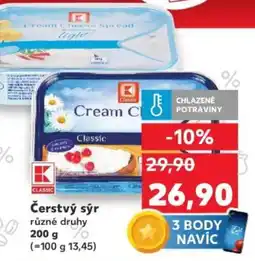 Kaufland Čerstvý sýr nabídka