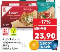 Kaufland Knäckebrot žitný/sezamový nabídka
