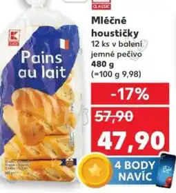 Kaufland Mléčné houstičky nabídka