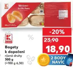 Kaufland Bagety k dopečení nabídka
