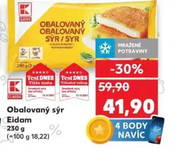 Kaufland Obalovaný sýr Eidam nabídka