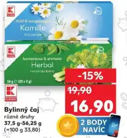 Kaufland Bylinný čaj nabídka