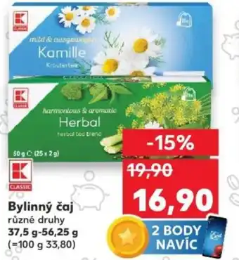 Kaufland Bylinný čaj nabídka