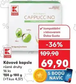 Kaufland Kávové kapsle nabídka
