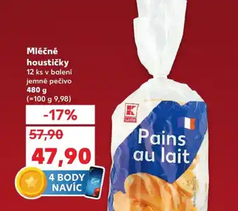 Kaufland Mléčné houstičky nabídka