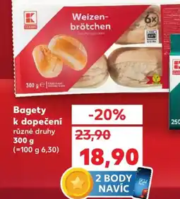 Kaufland Bagety k dopečení nabídka