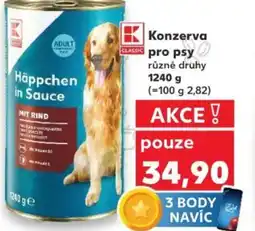 Kaufland Konzerva pro psy nabídka