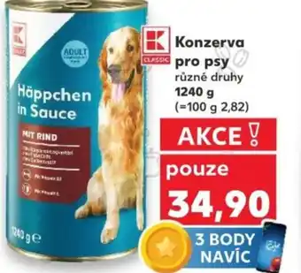 Kaufland Konzerva pro psy nabídka
