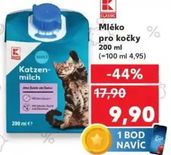 Kaufland Mléko pro kočky nabídka