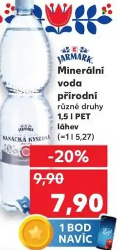 Kaufland Minerální voda přírodní nabídka