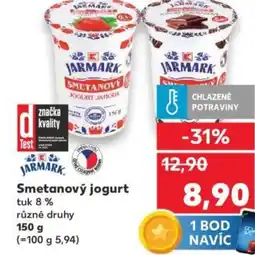 Kaufland Smetanový jogurt nabídka