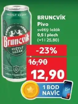 Kaufland BRUNCVÍK Pivo nabídka