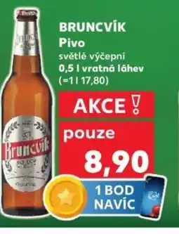 Kaufland BRUNCVÍK Pivo nabídka