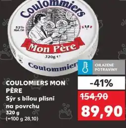 Kaufland COULOMIERS MON PÉRE Sýr s bílou plísní na povrchu nabídka
